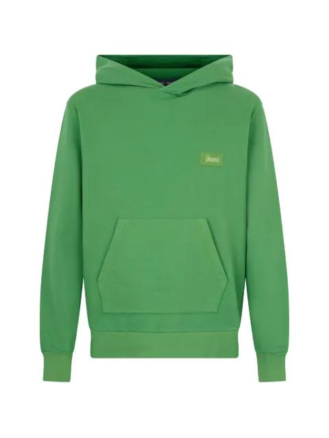 hoodied logo-patch hoodie by HERNO