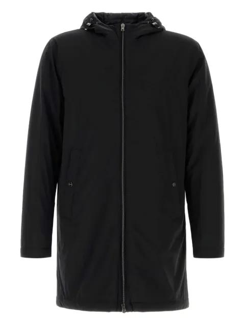 hoodied long coat by HERNO