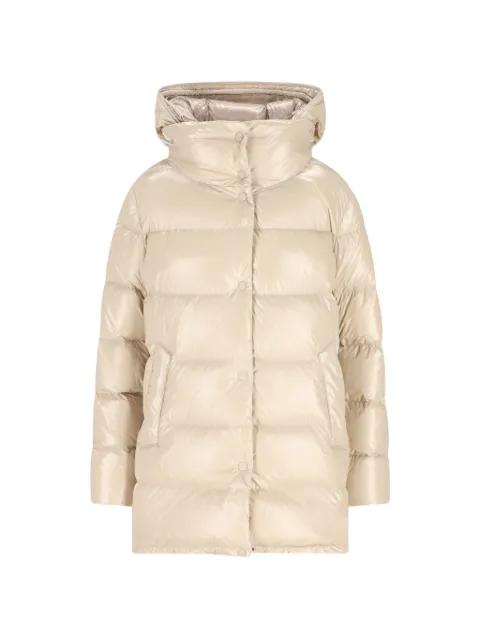 hoodied padded coat by HERNO