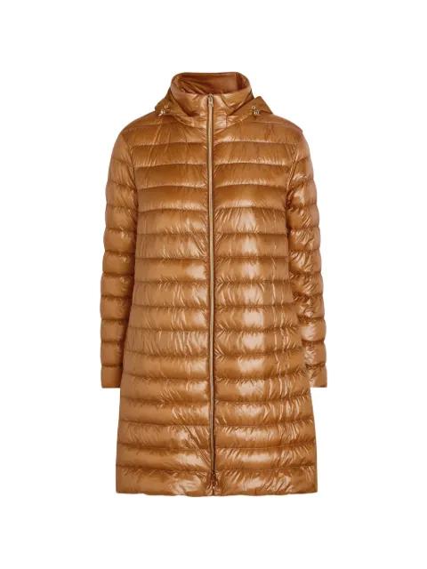 hoodied padded coat by HERNO