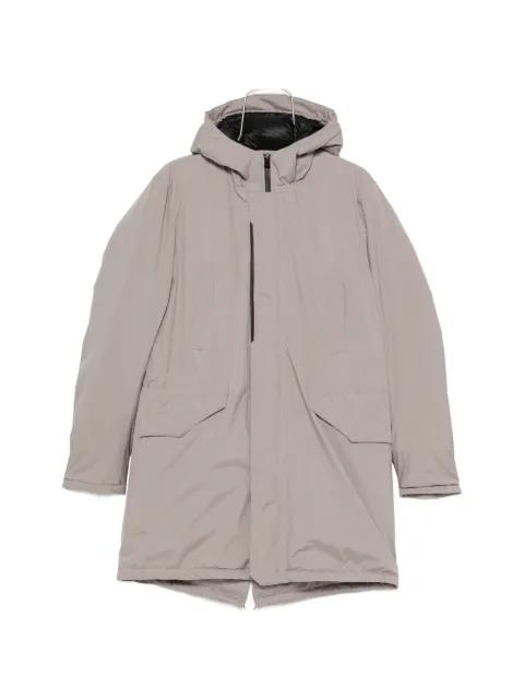 hoodied padded coats by HERNO