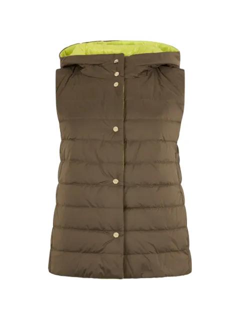 hoodied padded gilet by HERNO