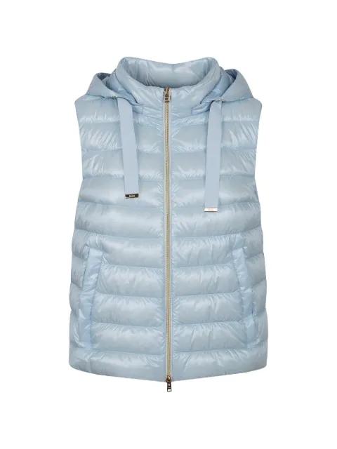 hoodied padded gilet by HERNO