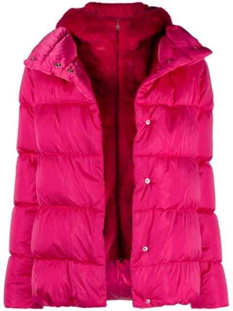 hoodied padded jacket by HERNO