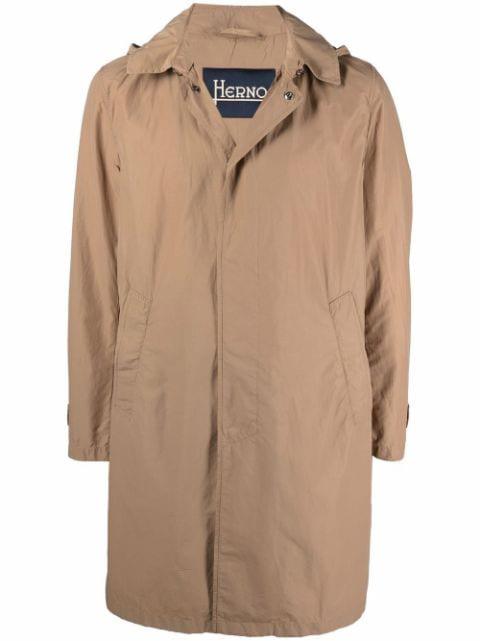 hoodied parka coat by HERNO