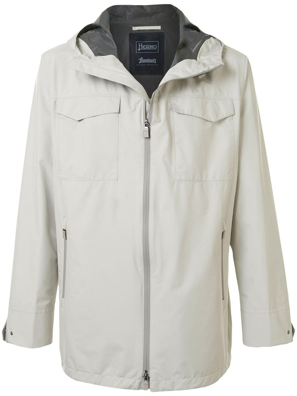 hoodied pocket jacket by HERNO