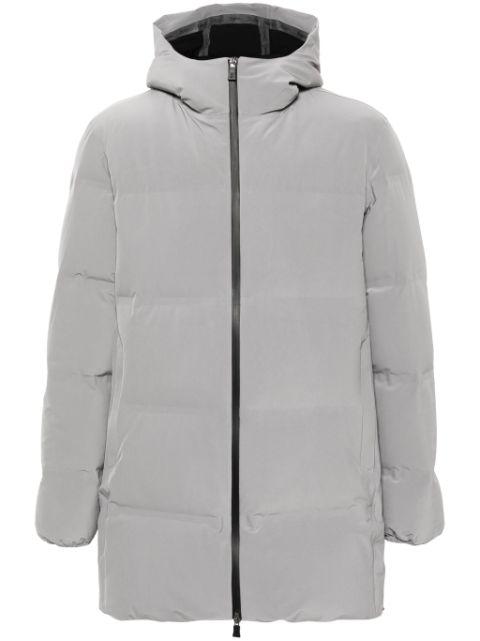 hoodied puffer coat by HERNO