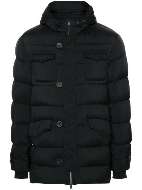 hoodied puffer jacket by HERNO