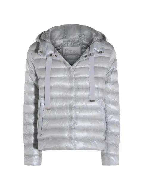 hoodied quilted coat by HERNO