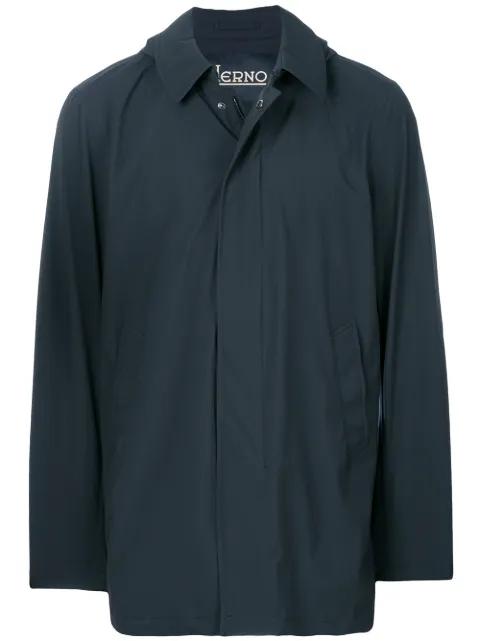 hoodied raincoat by HERNO