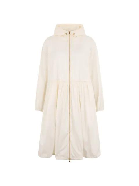 hoodied zip-fastening coat by HERNO