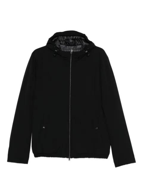 hoodied zip-fastening jacket by HERNO