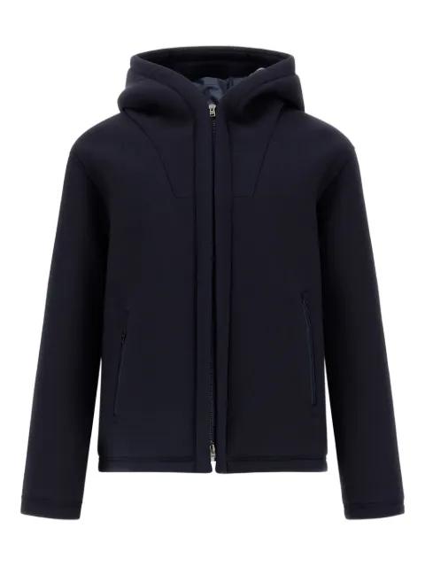 hoodied zip-front jacket by HERNO