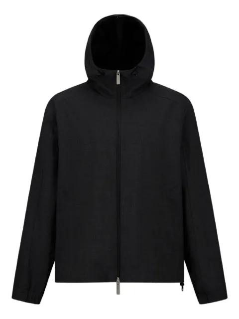 hoodied zip-front jacket by HERNO