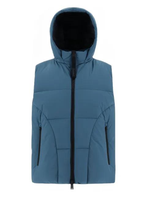 hoodied zip gilet by HERNO