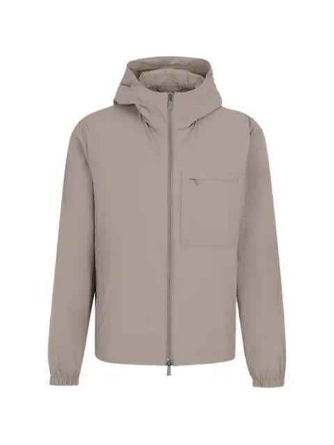 hoodied zip jacket by HERNO