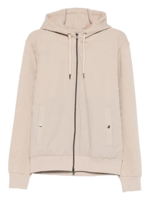 hoodied zip-up jacket by HERNO