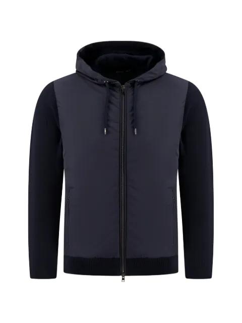 hoodied zip-up jacket by HERNO