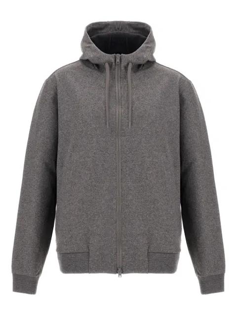 hoodied zip-up jacket by HERNO