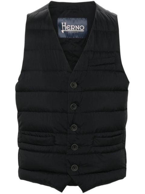 insulated padded gilet by HERNO