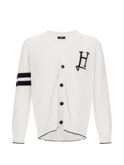 logo-detail cardigan by HERNO