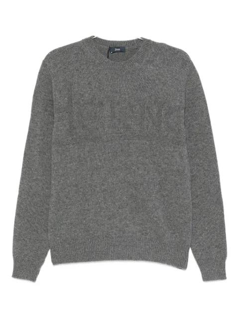 logo-embossed crew-neck sweater by HERNO