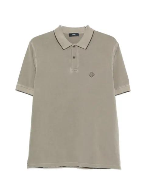 logo-embroidered polo shirt by HERNO