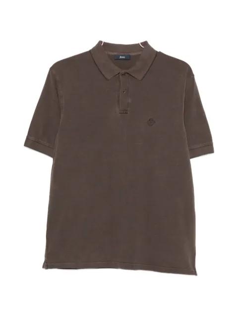 logo-embroidered polo shirt by HERNO