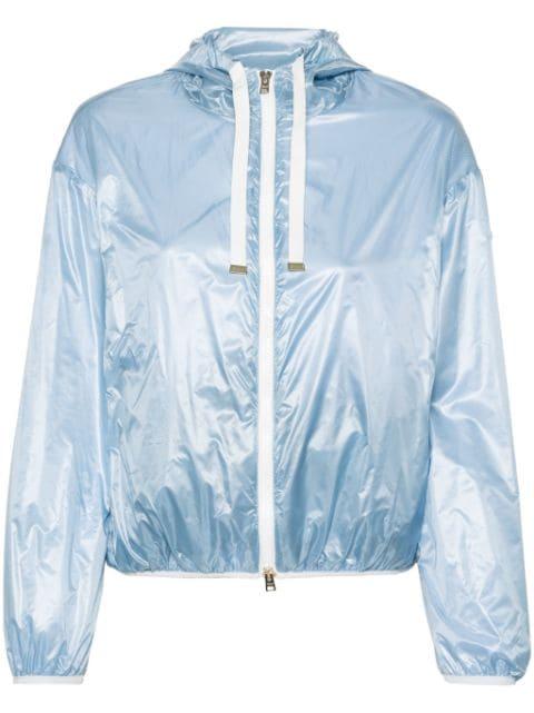 logo-patch taffeta jacket by HERNO