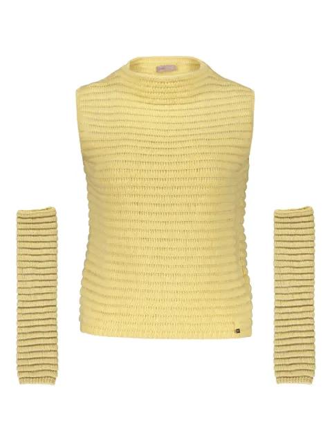 logo-patch vest by HERNO