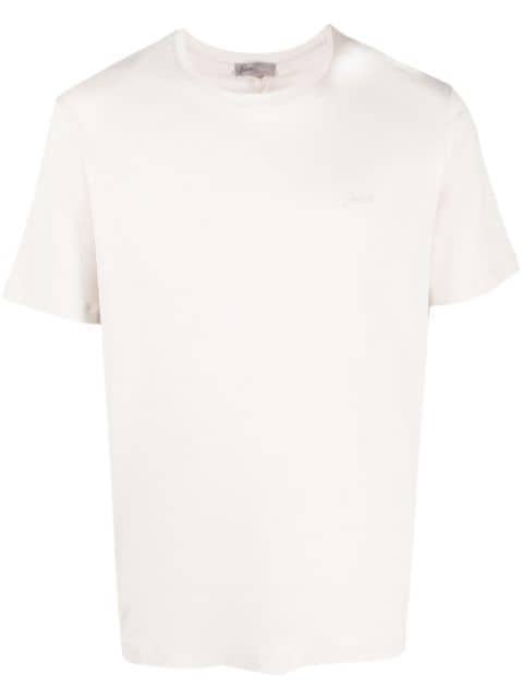 logo-plaque cotton T-shirt by HERNO