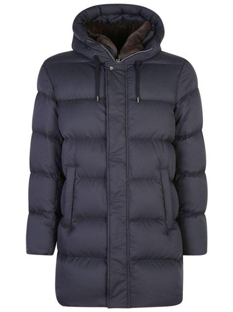 logo-plaque padded jacket by HERNO