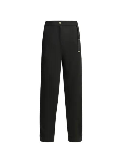 logo-plaque straight-leg trousers by HERNO