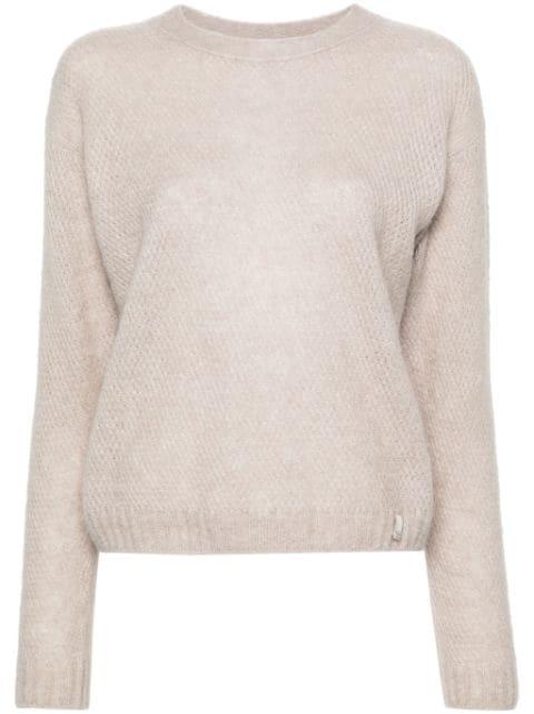 logo-plaque sweater by HERNO