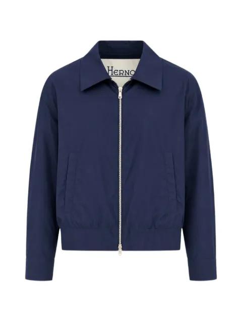 logo-plaque zip-up jacket by HERNO