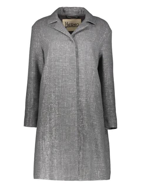 long-sleeve buttoned coat by HERNO