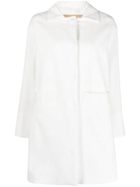 long-sleeve high-low coat by HERNO