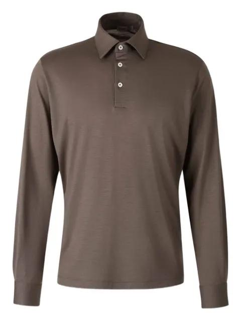 long-sleeve polo shirt by HERNO