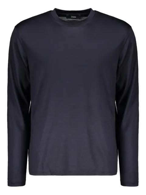 long-sleeve round-neck top by HERNO