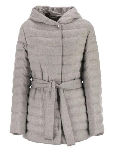 long-sleeves hoodied quilted jacket by HERNO