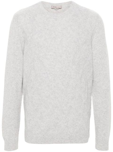 mélange cashmere jumper by HERNO