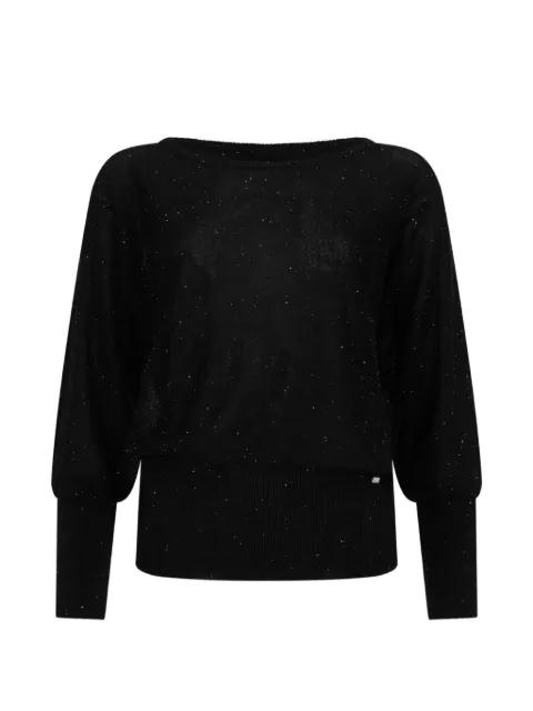 metallic knitted top by HERNO