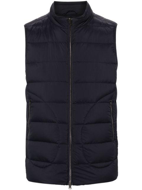 mock-neck down gilet by HERNO