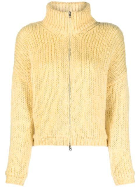 mohair-blend cardigan by HERNO