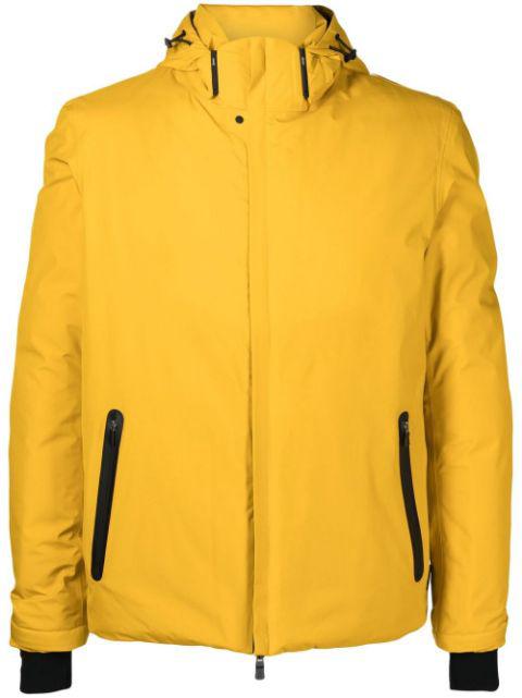 padded drawstring-hoodied jacket by HERNO