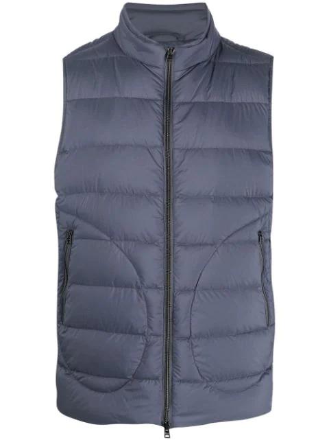 padded high-neck gilet by HERNO