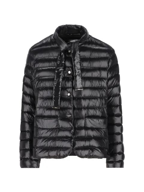 padded neck-tie coat by HERNO