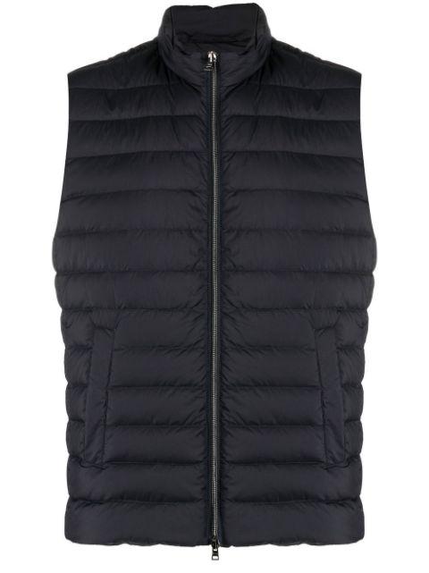 padded zip-up gilet by HERNO