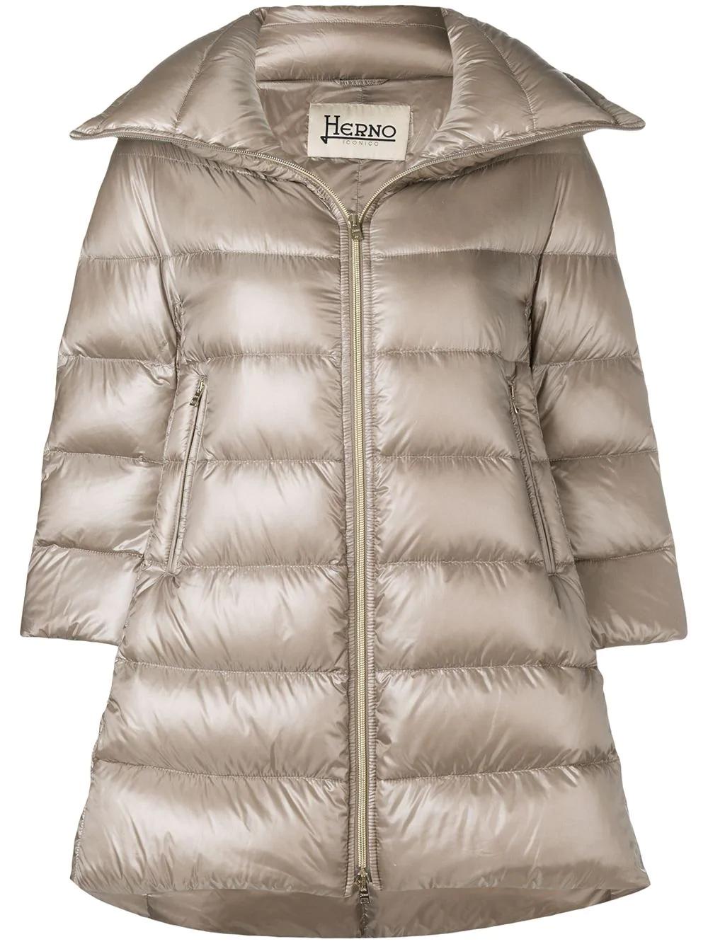padded zipped coat by HERNO