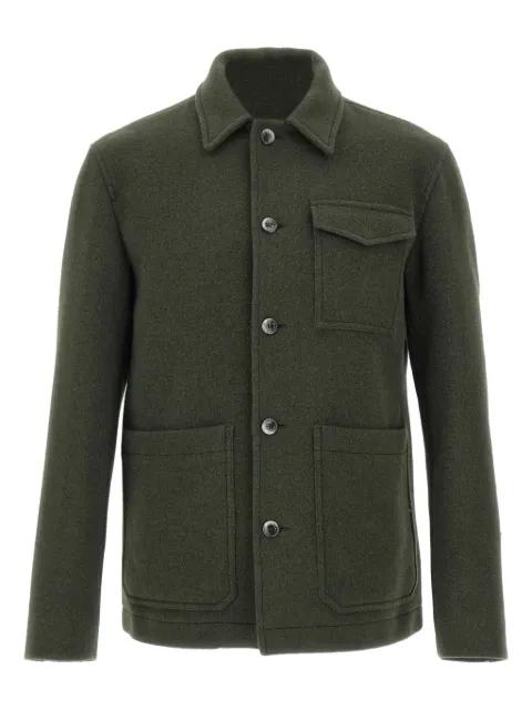 patch-pocket button-fastening shirt jacket by HERNO